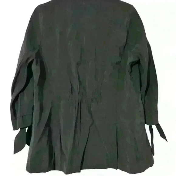 LC Lauren Conrad black cardigan with tie sleeves - Picture 3 of 5